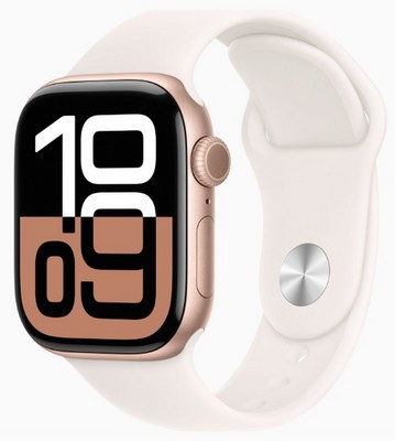 Apple Watch Series 10 42 Rose Gold Aluminium Case GPS Light Blush Sport Band Gadget Device.ru